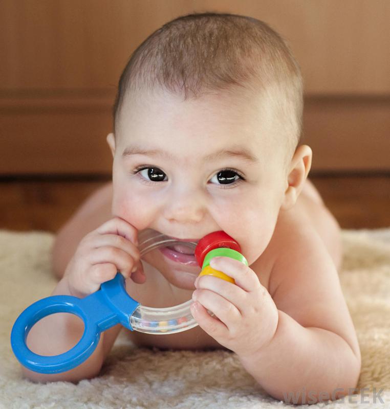 baby-chewing-on-teething-ring